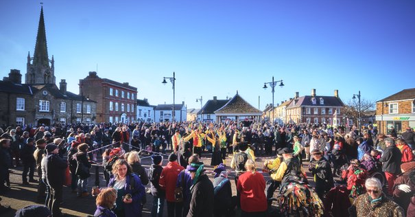 Photographer Ben Potton. Whittlesey Market place on Strawbear day 2020